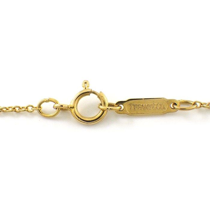 Tiffany & Co Necklace Shell Motif 1 Point Diamond 18K Yellow Gold — view 4