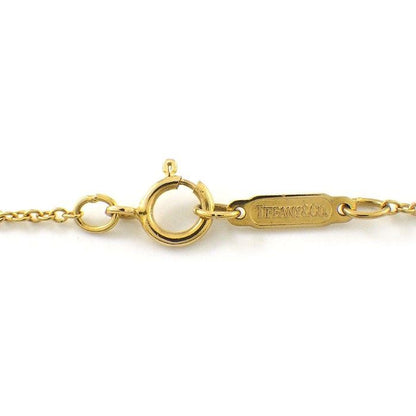 Tiffany & Co Necklace Shell Motif 1 Point Diamond 18K Yellow Gold — view 4
