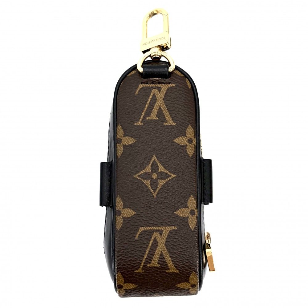 Louis Vuitton Monogram Macassar Set Togo Golf Equipment Ball Set Black Brown — view 2