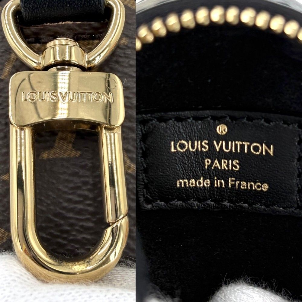 Louis Vuitton Monogram Macassar Set Togo Golf Equipment Ball Set Black Brown — view 5