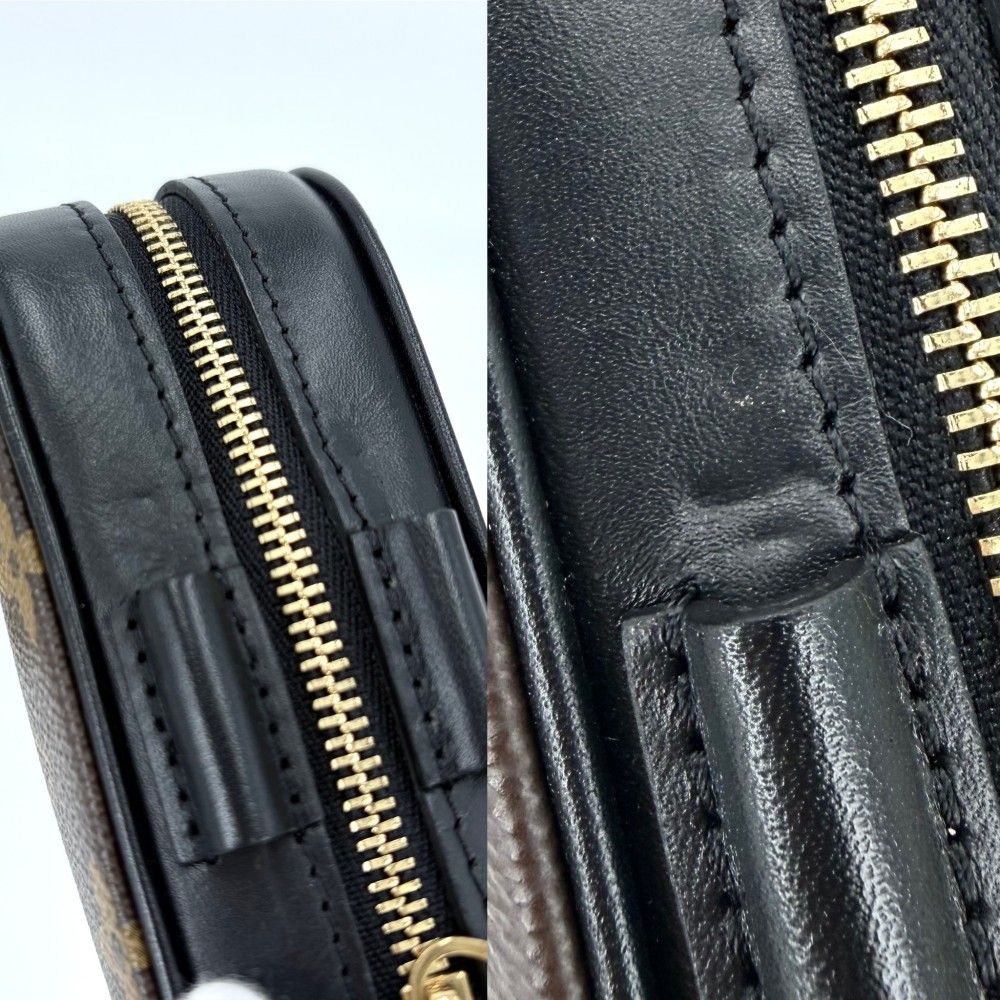 Louis Vuitton Monogram Macassar Set Togo Golf Equipment Ball Set Black Brown — view 7