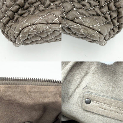 Bottega Veneta One Shoulder Bag Leather Brown Matte Black — view 6