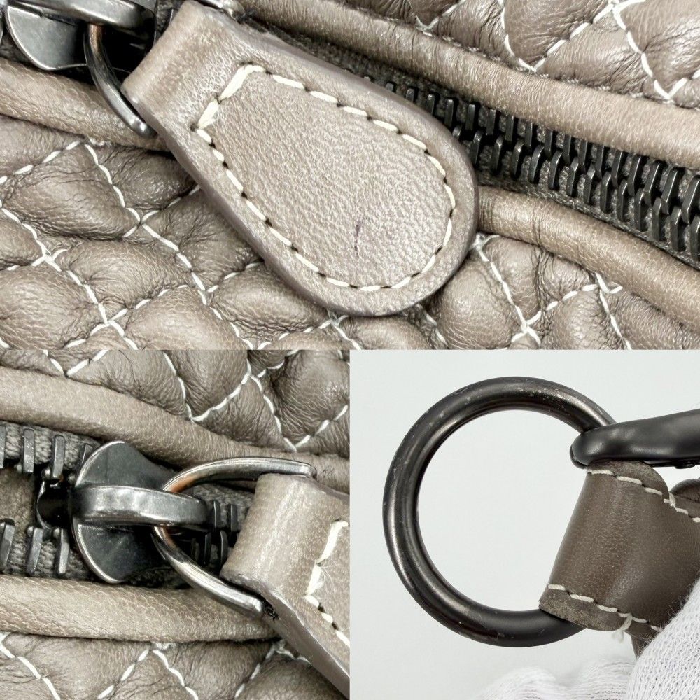 Bottega Veneta One Shoulder Bag Leather Brown Matte Black — view 7