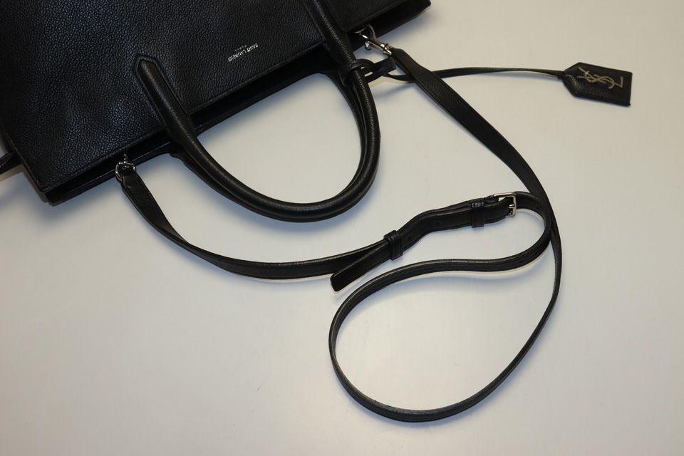 Saint Laurent Cavalry Gauche Leather 2-Way Tote Bag — view 5
