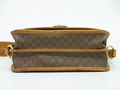 Celine Macadam Shoulder Bag Pochette Brown — view 3