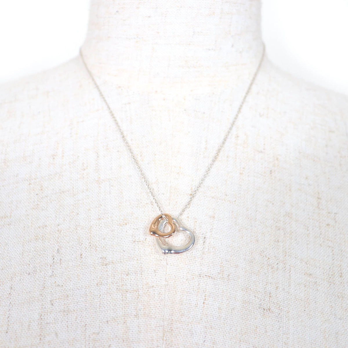 Tiffany & Co Elsa Peretti Open Heart Pendant 925 Rose Gold — view 4