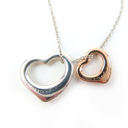 Tiffany & Co Elsa Peretti Open Heart Pendant 925 Rose Gold — view 5