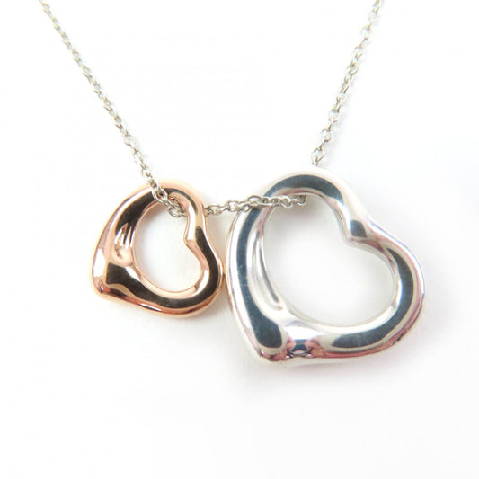 Tiffany & Co Elsa Peretti Open Heart Pendant 925 Rose Gold
