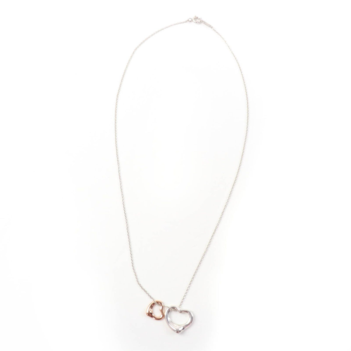 Tiffany & Co Elsa Peretti Open Heart Pendant 925 Rose Gold — view 3
