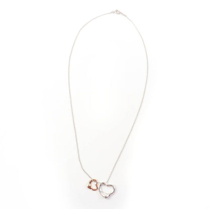 Tiffany & Co Elsa Peretti Open Heart Pendant 925 Rose Gold — view 3