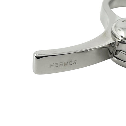 Hermes Filou Logo Glove Holder Strap Silver Gloves — view 7