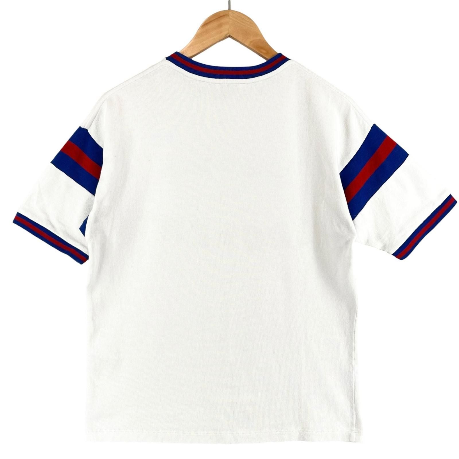 Saint Laurent Paris Cotton Short Sleeve T-Shirt White Blue XS — view 2