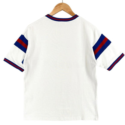 Saint Laurent Paris Cotton Short Sleeve T-Shirt White Blue XS — view 2