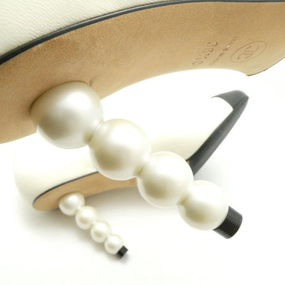 Chanel Pumps Heels Pearl Bicolor — view 8