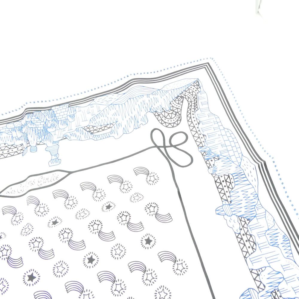 Hermes Carre 55 Les Canyons Etoiles From The To The Stars Scarf Silk Bandana — view 4