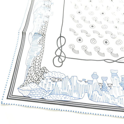 Hermes Carre 55 Les Canyons Etoiles From The To The Stars Scarf Silk Bandana — view 6