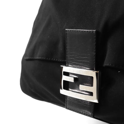 Fendi Mamma Bucket 093 Shoulder Bag Cotton Jersey Black — view 3