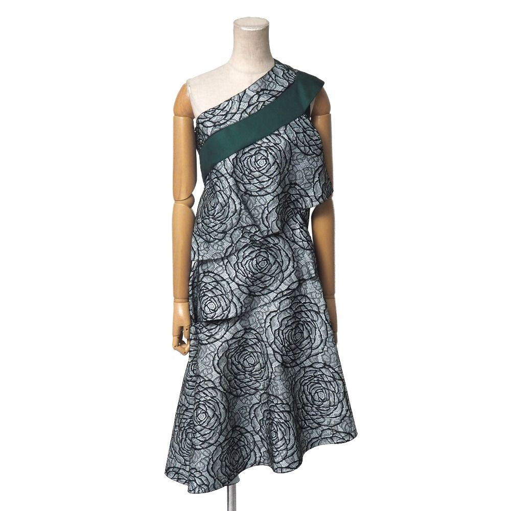 Dior Dress 36 Asymmetric Shoulder Lace