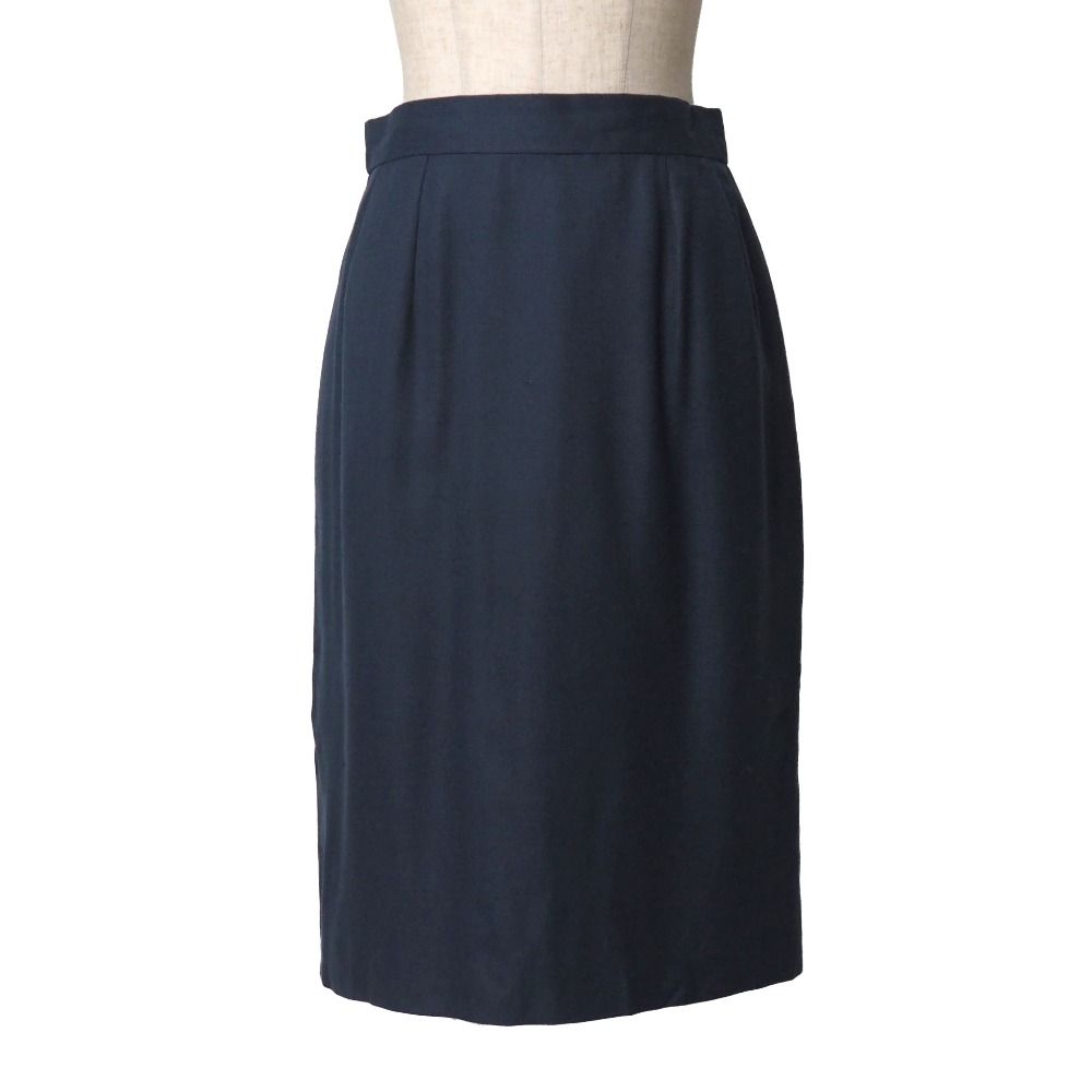 Celine Vintage Skirt Suit 42 Collarless Jacket Tight — view 4