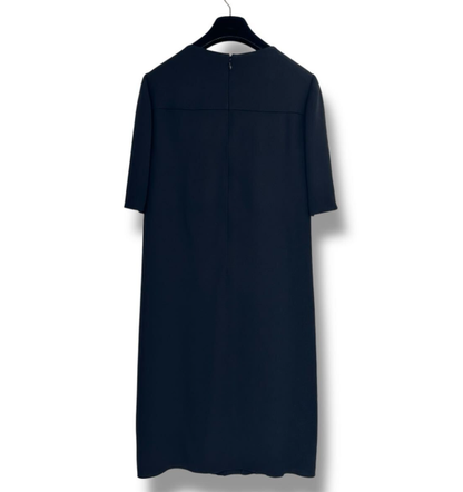 Prada Dress Ruffle 40 Black — view 3