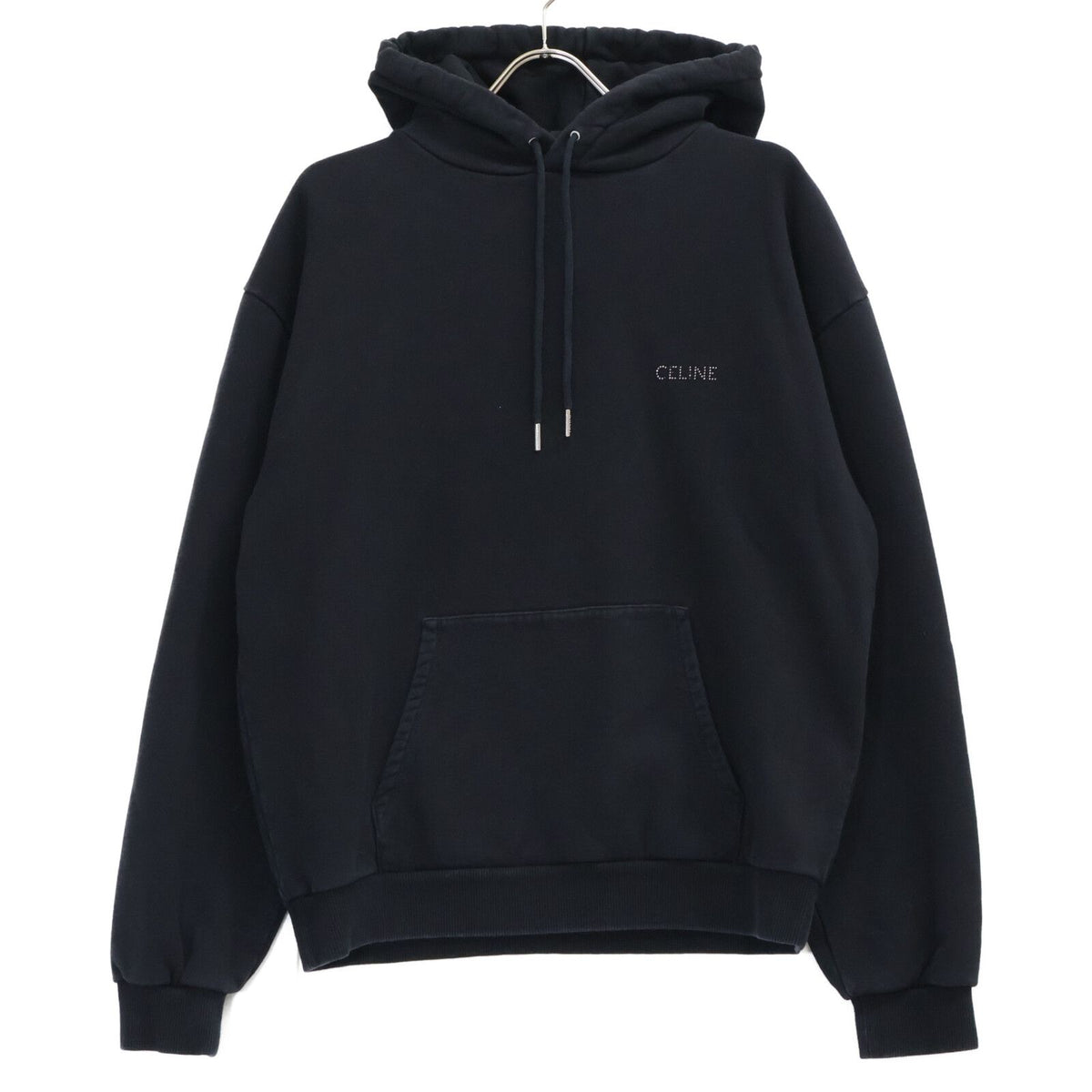 Celine Studded Embroidery Loose Fit Hoodie