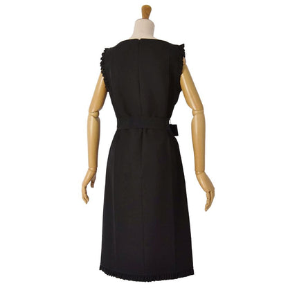 Gucci Dress Belted Sleeveless Silk Wool — view 4