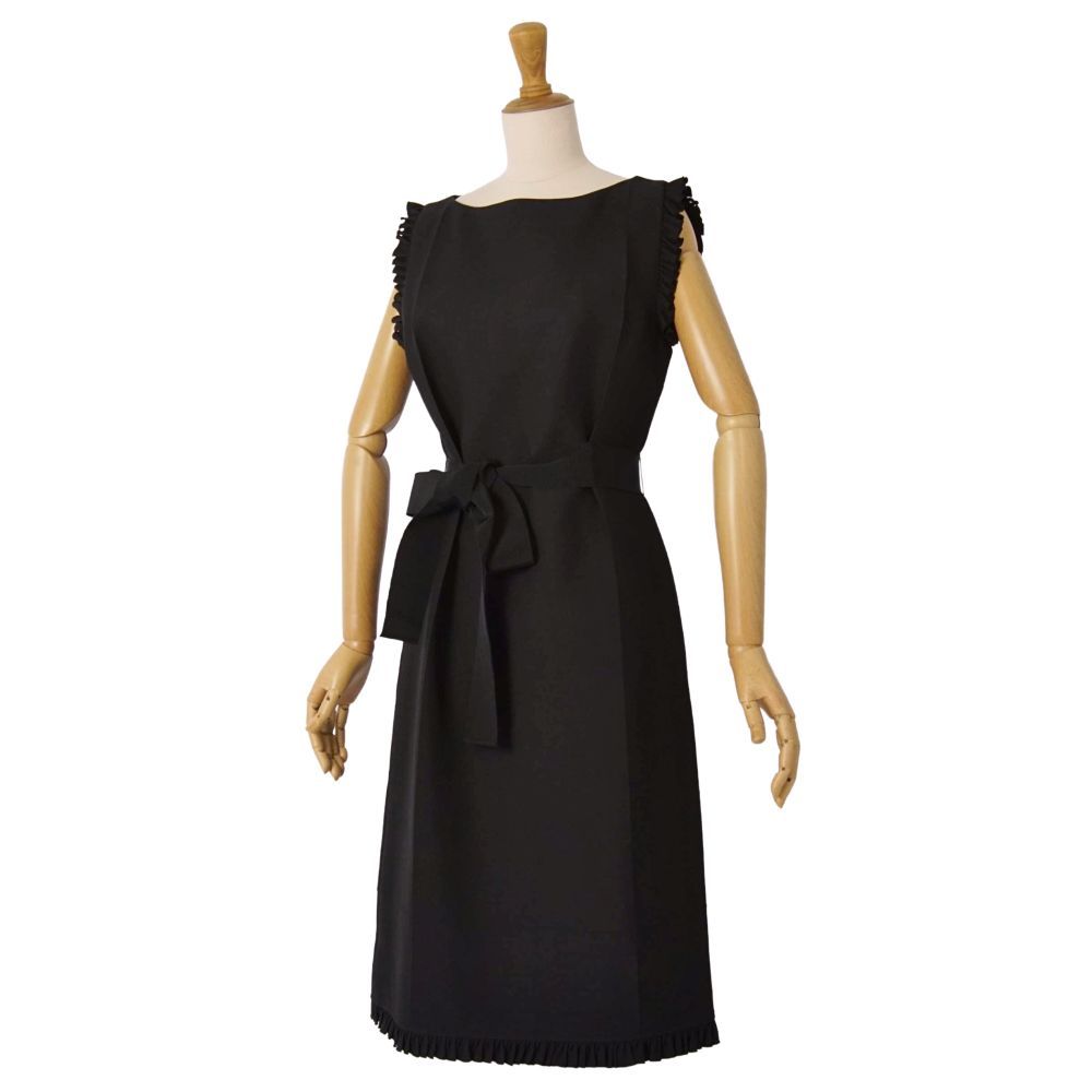 Gucci Dress Belted Sleeveless Silk Wool — view 3