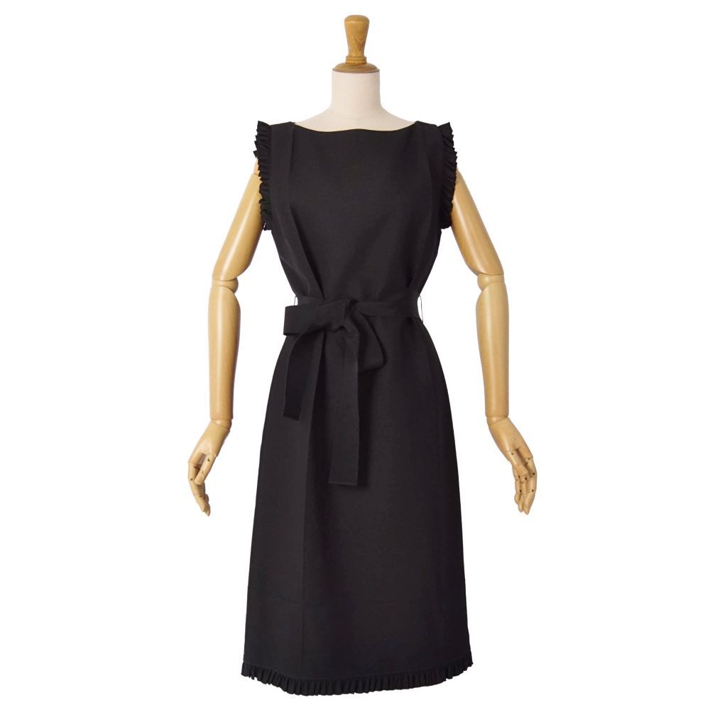 Gucci Dress Belted Sleeveless Silk Wool — view 2
