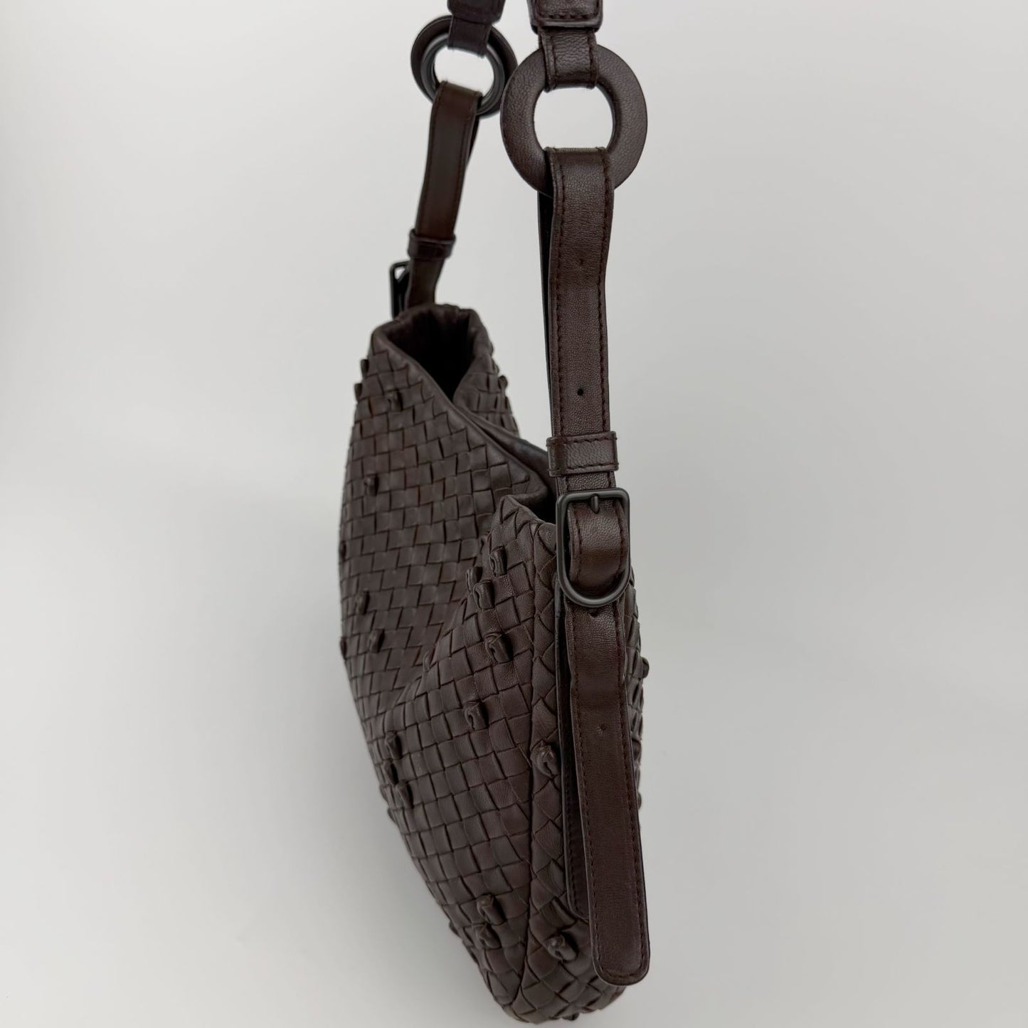 Bottega Veneta Shoulder Bag Leather Brown Vintage — view 5