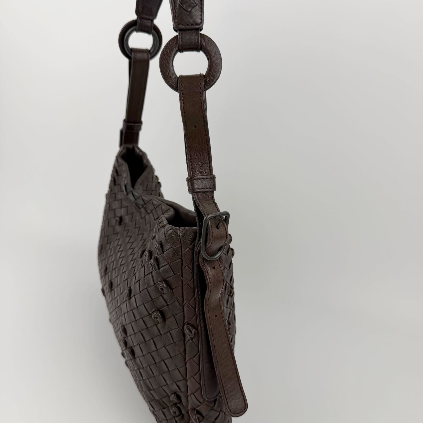 Bottega Veneta Shoulder Bag Leather Brown Vintage — view 6