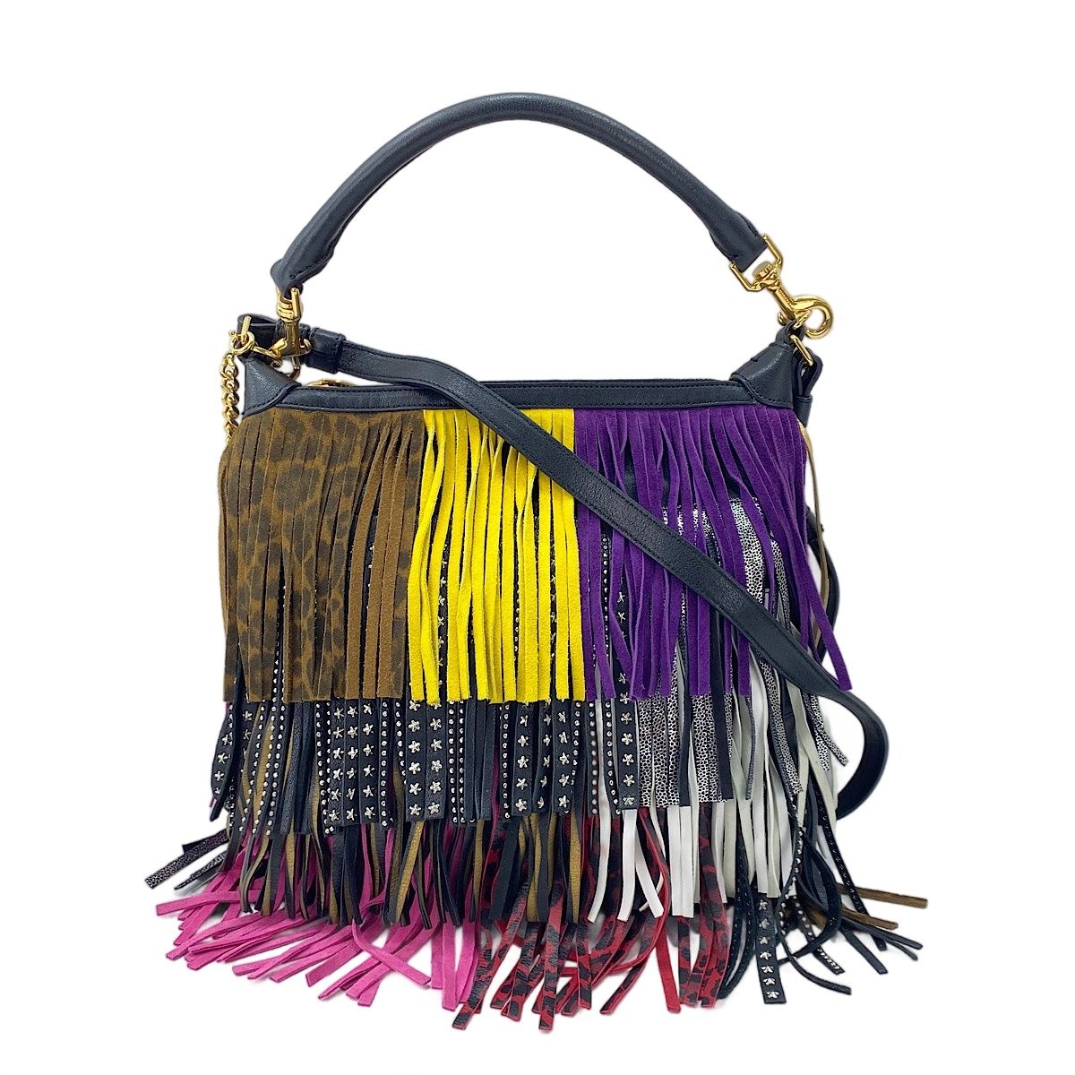 Saint Laurent Shoulder Bag Emmanuel Fringe