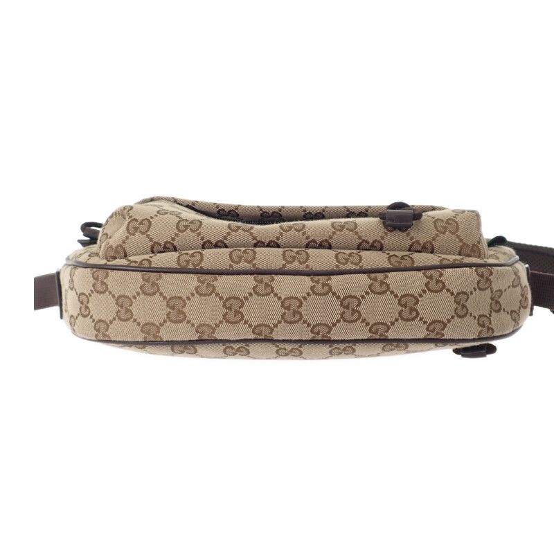 Gucci GG Small Cross Belt Bag Canvas Beige — view 6