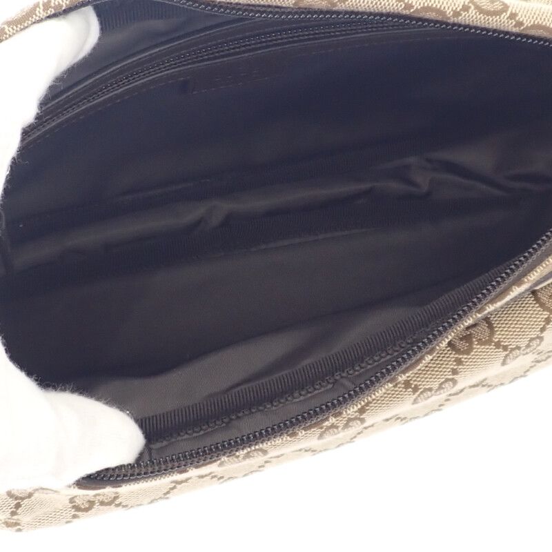 Gucci GG Small Cross Belt Bag Canvas Beige — view 7
