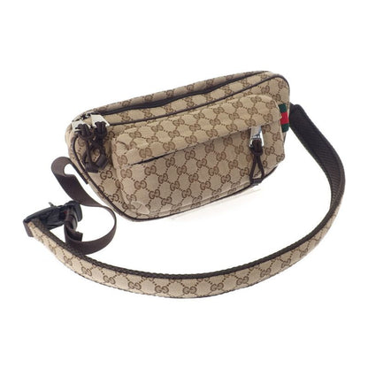Gucci GG Small Cross Belt Bag Canvas Beige — view 2