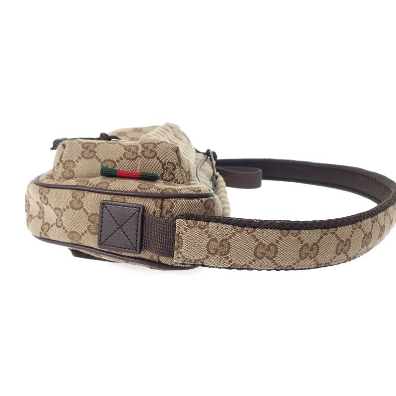 Gucci GG Small Cross Belt Bag Canvas Beige — view 4