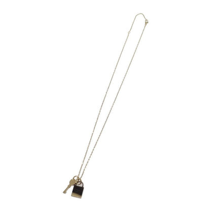 Hermes Amulette Padlock PM Necklace Metal Buffalo Horn Gold — view 2