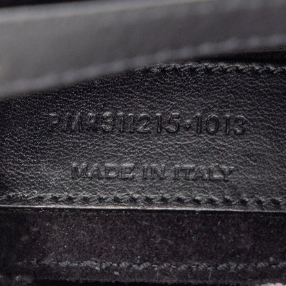 Saint Laurent Line Chain Shoulder Bag Black Leather — view 6