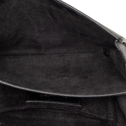 Saint Laurent Line Chain Shoulder Bag Black Leather — view 4