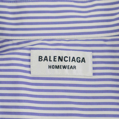 Balenciaga Homewear Striped Pajama Shirt Blue 44 — view 3