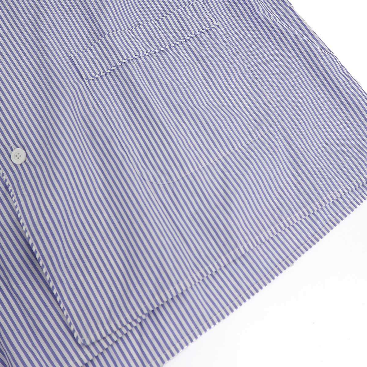 Balenciaga Homewear Striped Pajama Shirt Blue 44 — view 6