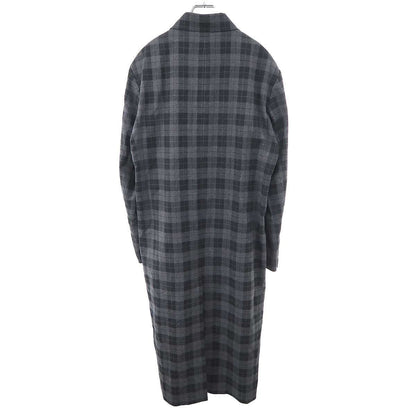 Balenciaga Check Long Coat Black Gray 46 — view 2