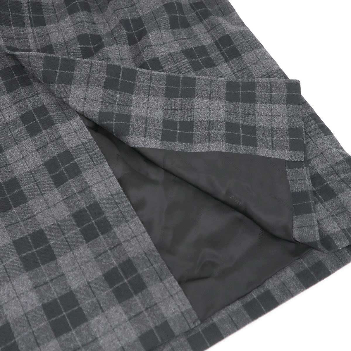 Balenciaga Check Long Coat Black Gray 46 — view 6