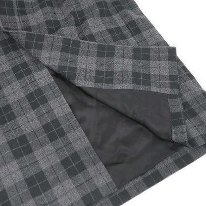 Balenciaga Check Long Coat Black Gray 46 — view 6