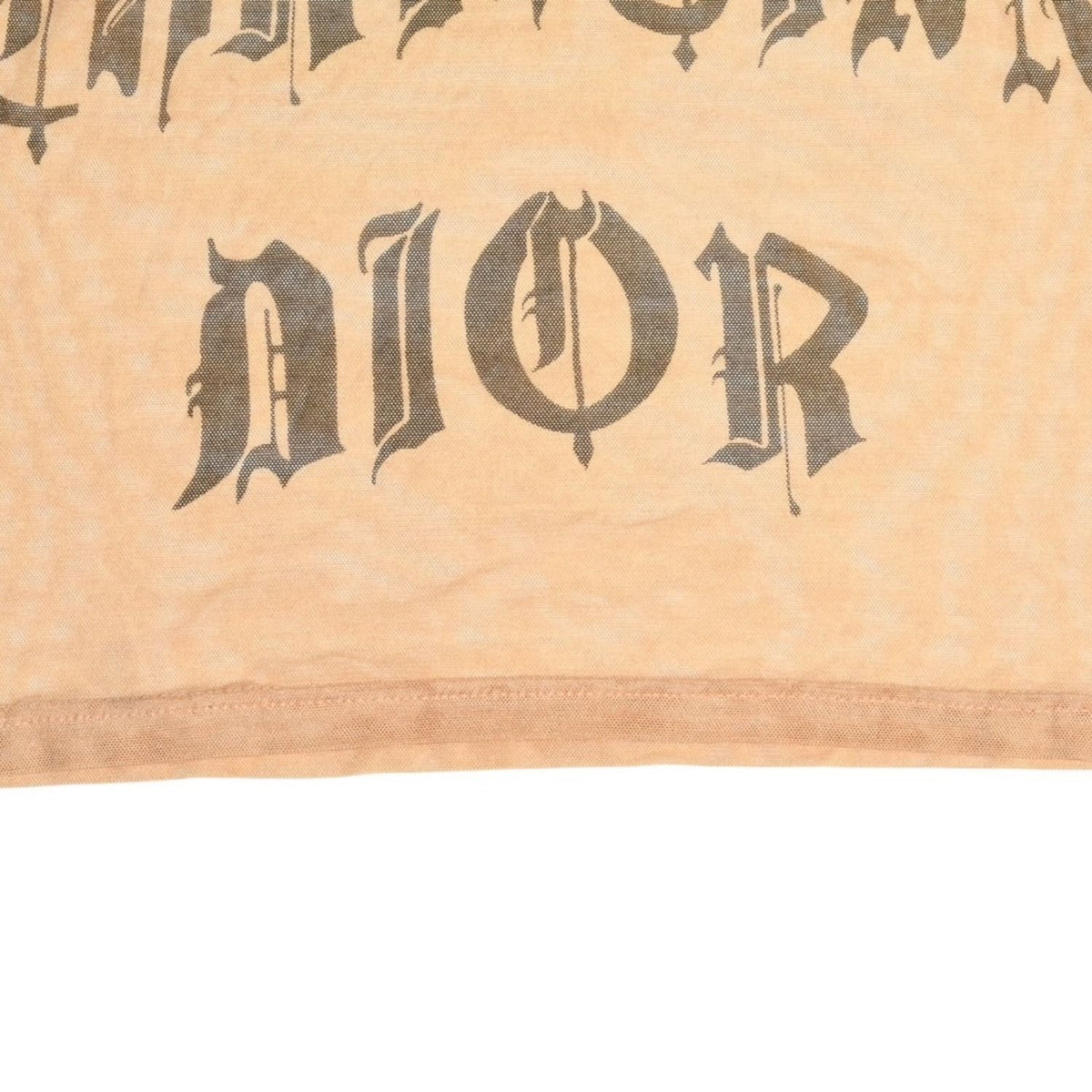 Dior Gothic Logo Mesh Tank Top Sheer Galliano Era Font — view 6