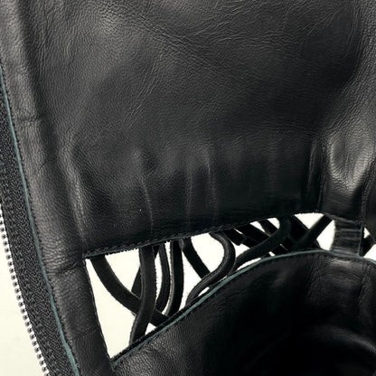 Chanel CC Logo Short Boots Shoes Velour Black — view 5