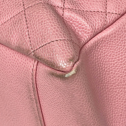 Chanel CC Logo Chain Tote Shoulder Bag Quilted Grand Shopping GST Caviar — view 3