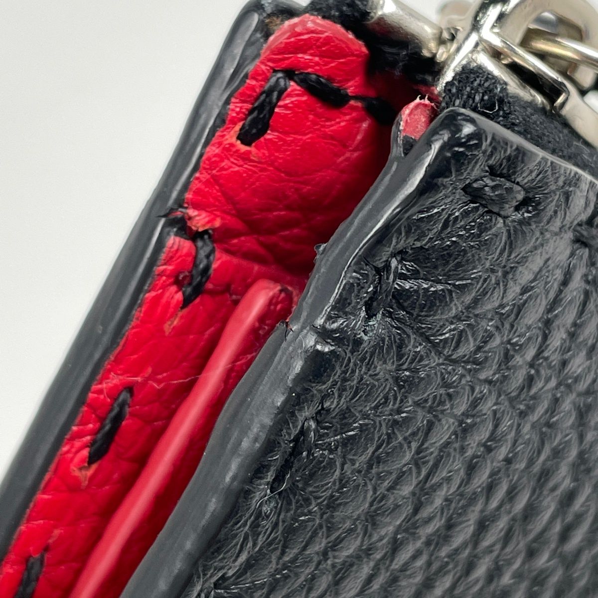 Fendi Selleria Clutch Leather Black — view 5