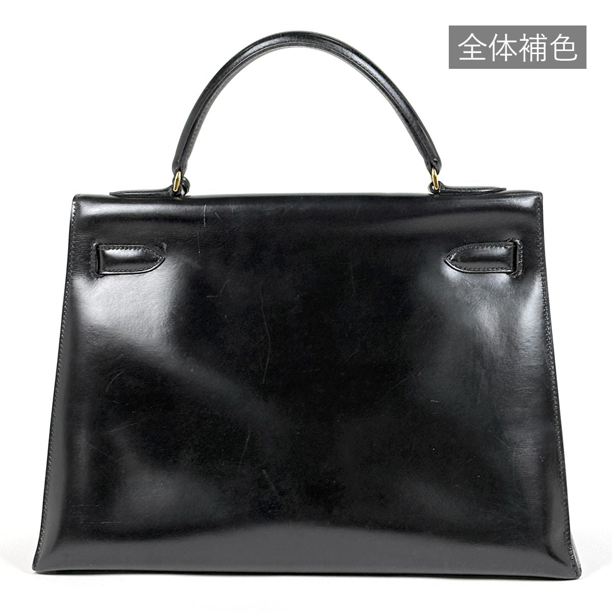 Hermes Kelly 32 Sellier Handbag Box Calf Black — view 3