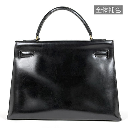 Hermes Kelly 32 Sellier Handbag Box Calf Black — view 3