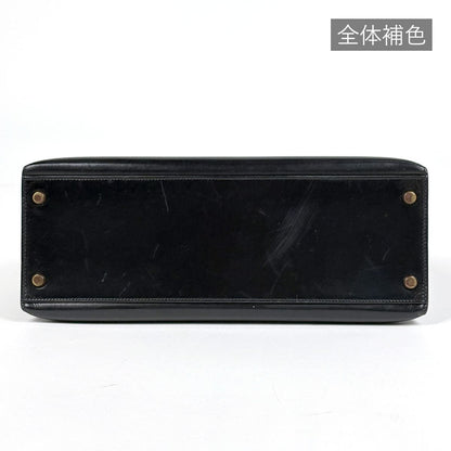 Hermes Kelly 32 Sellier Handbag Box Calf Black — view 5